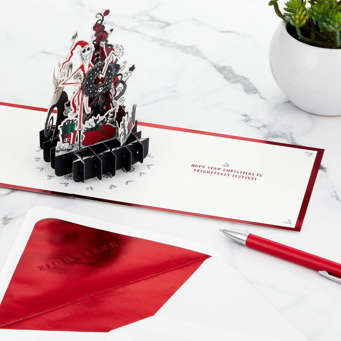 Disney The Nightmare Before Christmas - 3D Pop-Up Christmas Card