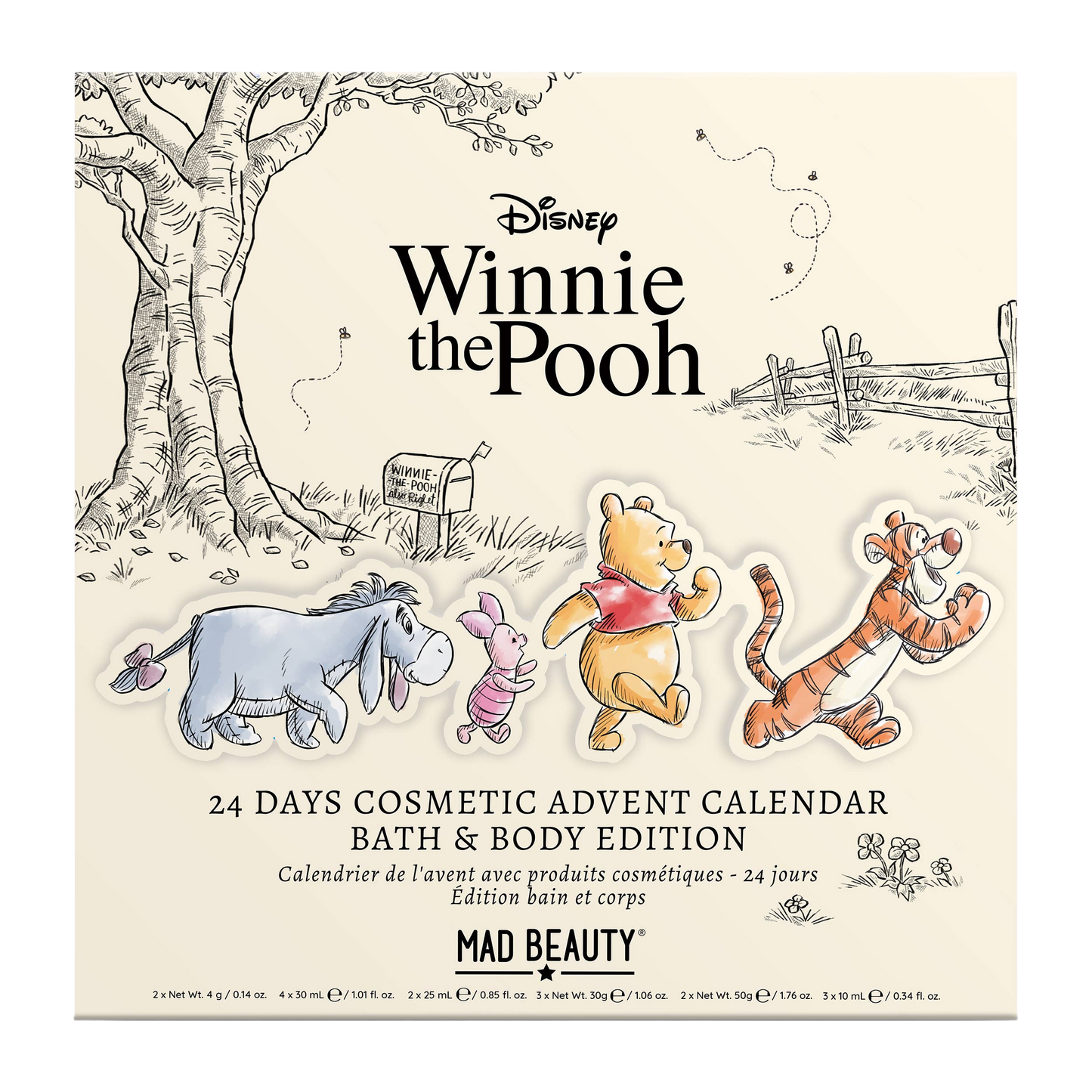 Disney Winnie The Pooh 24-Day Cosmetic Advent Calendar