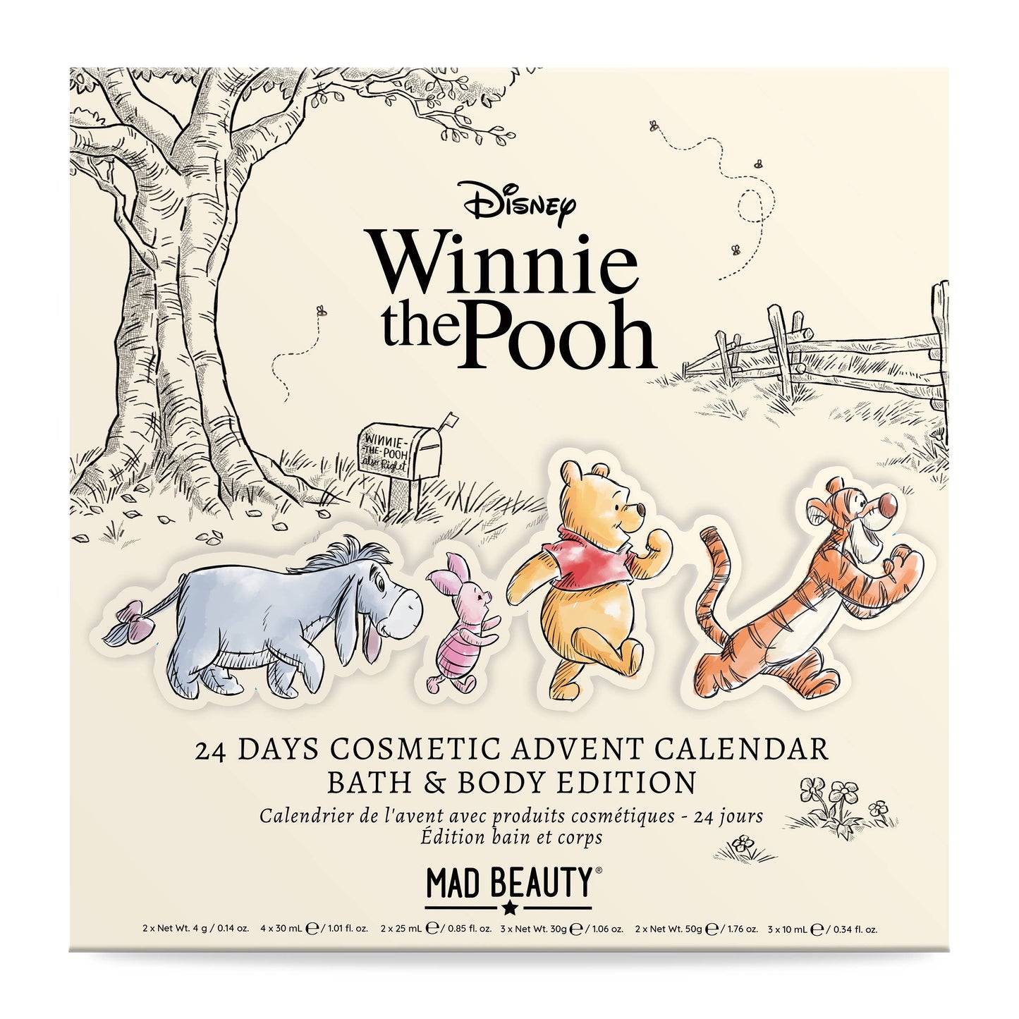 Disney Winnie The Pooh 24-Day Cosmetic Advent Calendar