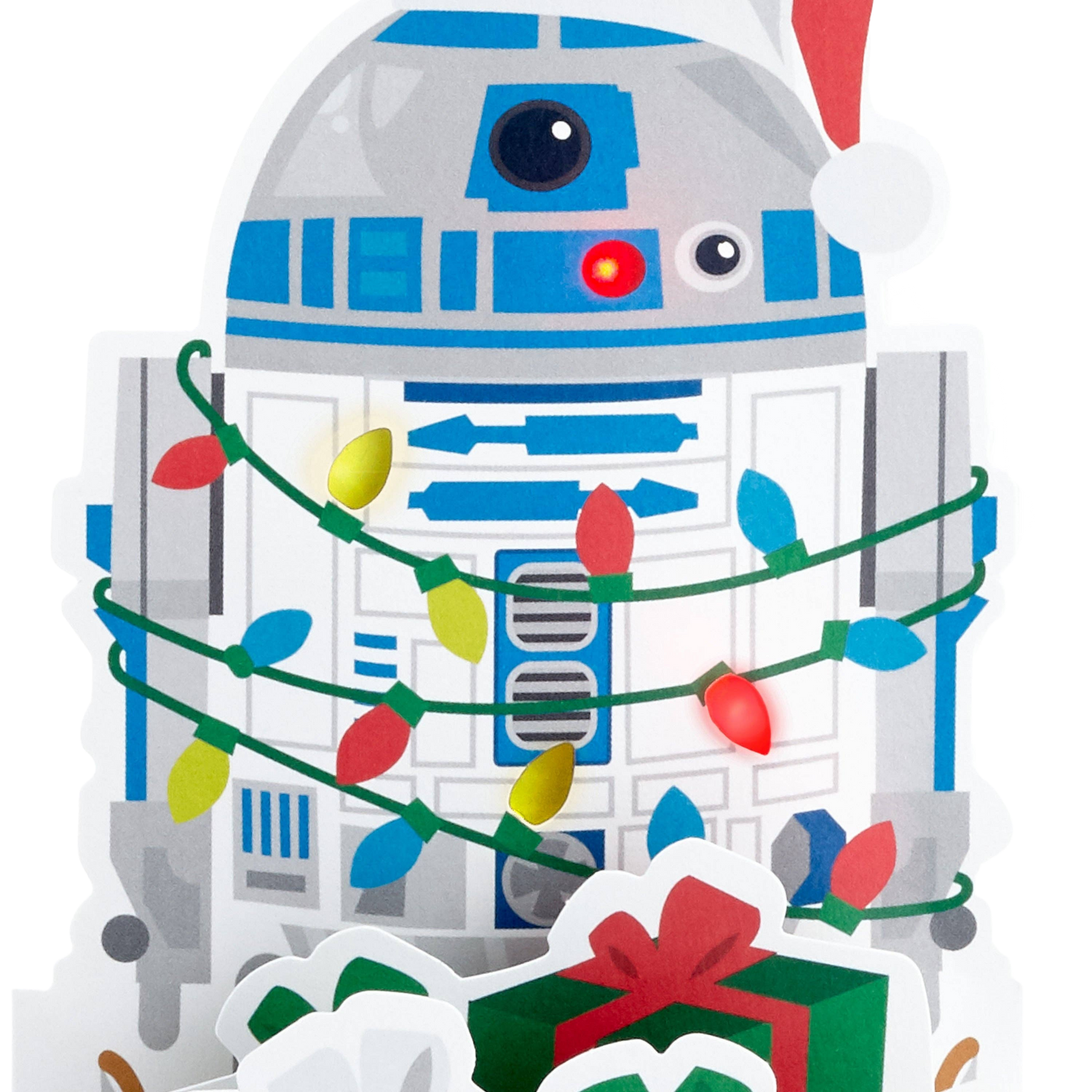 Musical & Light Up Christmas Card 3D Pop Up Star Wars™ R2-D2