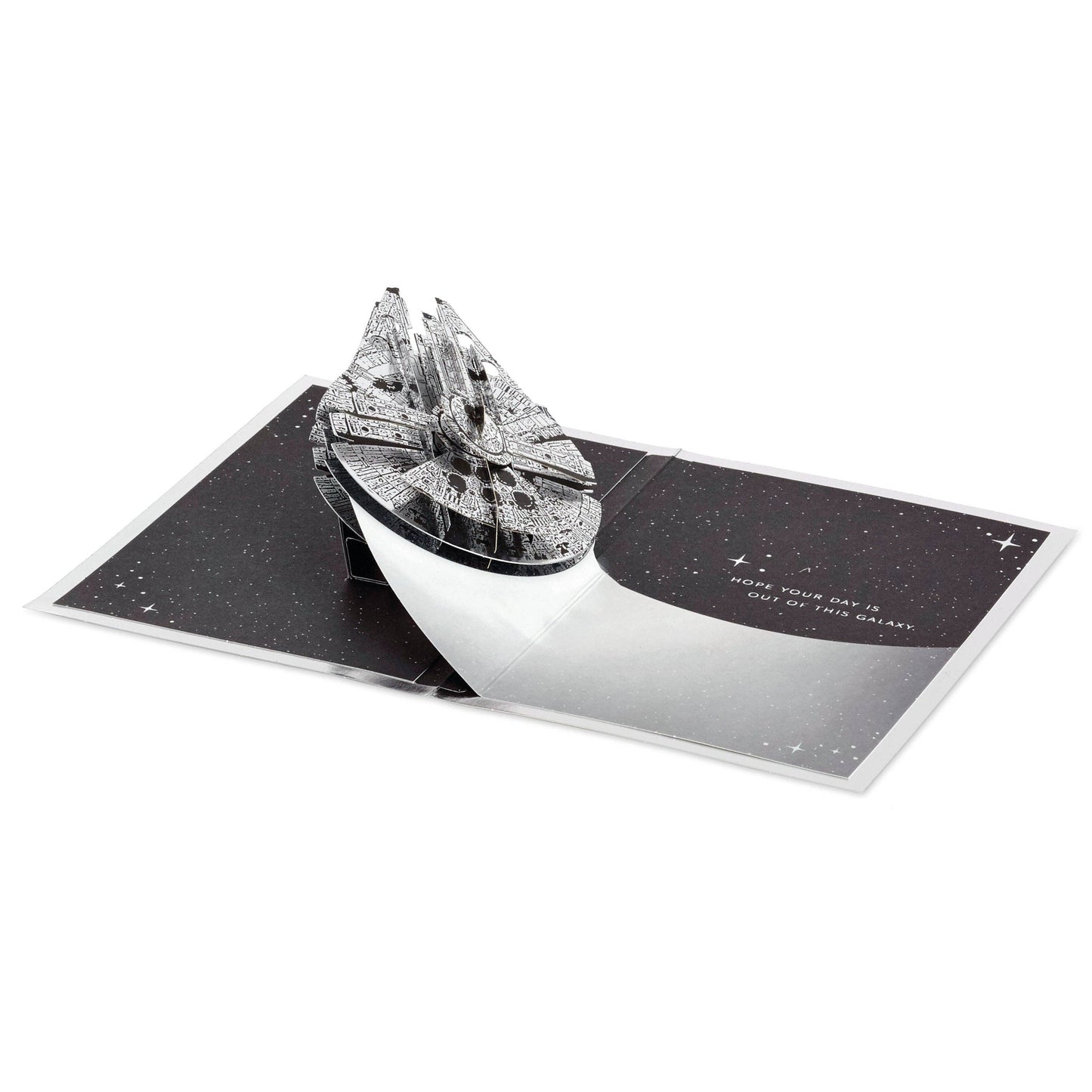 Any Occasion Greeting Card - 3D Pop-Up Star Wars™ Millennium Falcon Design