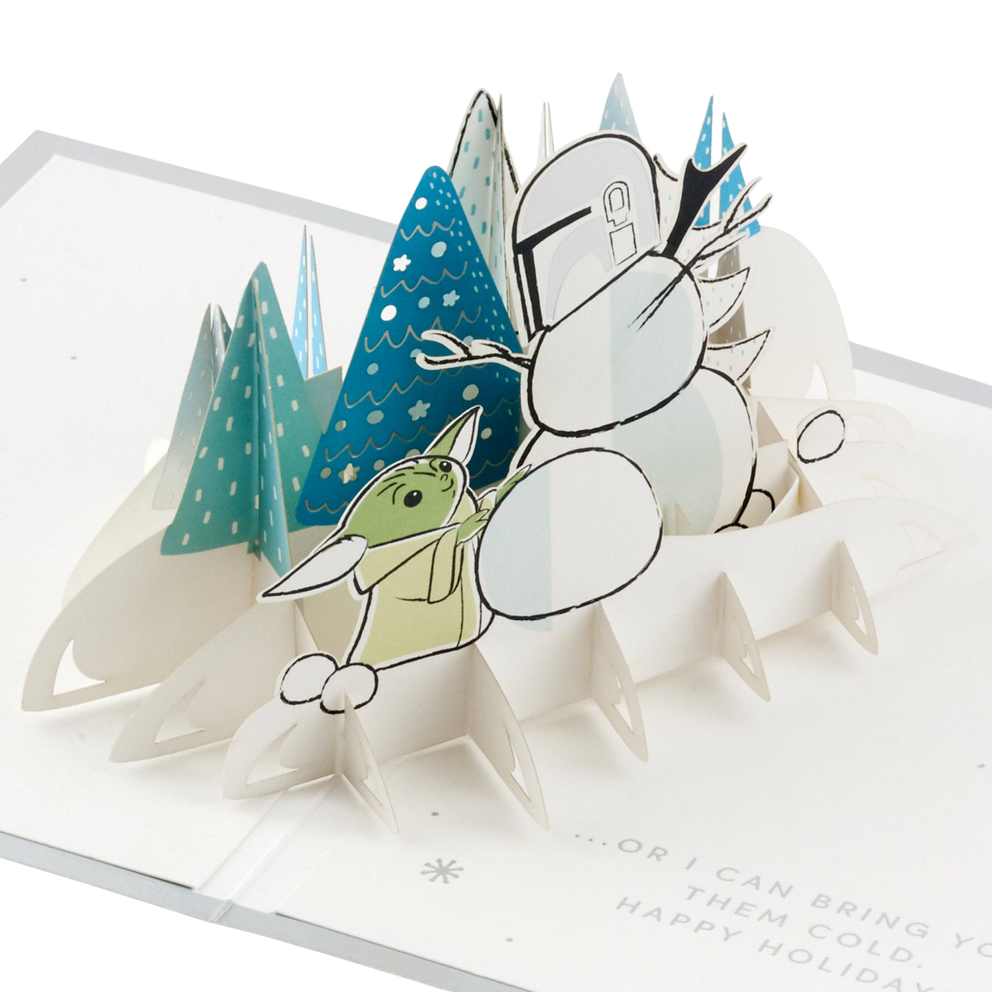 Signature Paper Wonder Christmas Card - 3D Pop Up The Mandalorian™