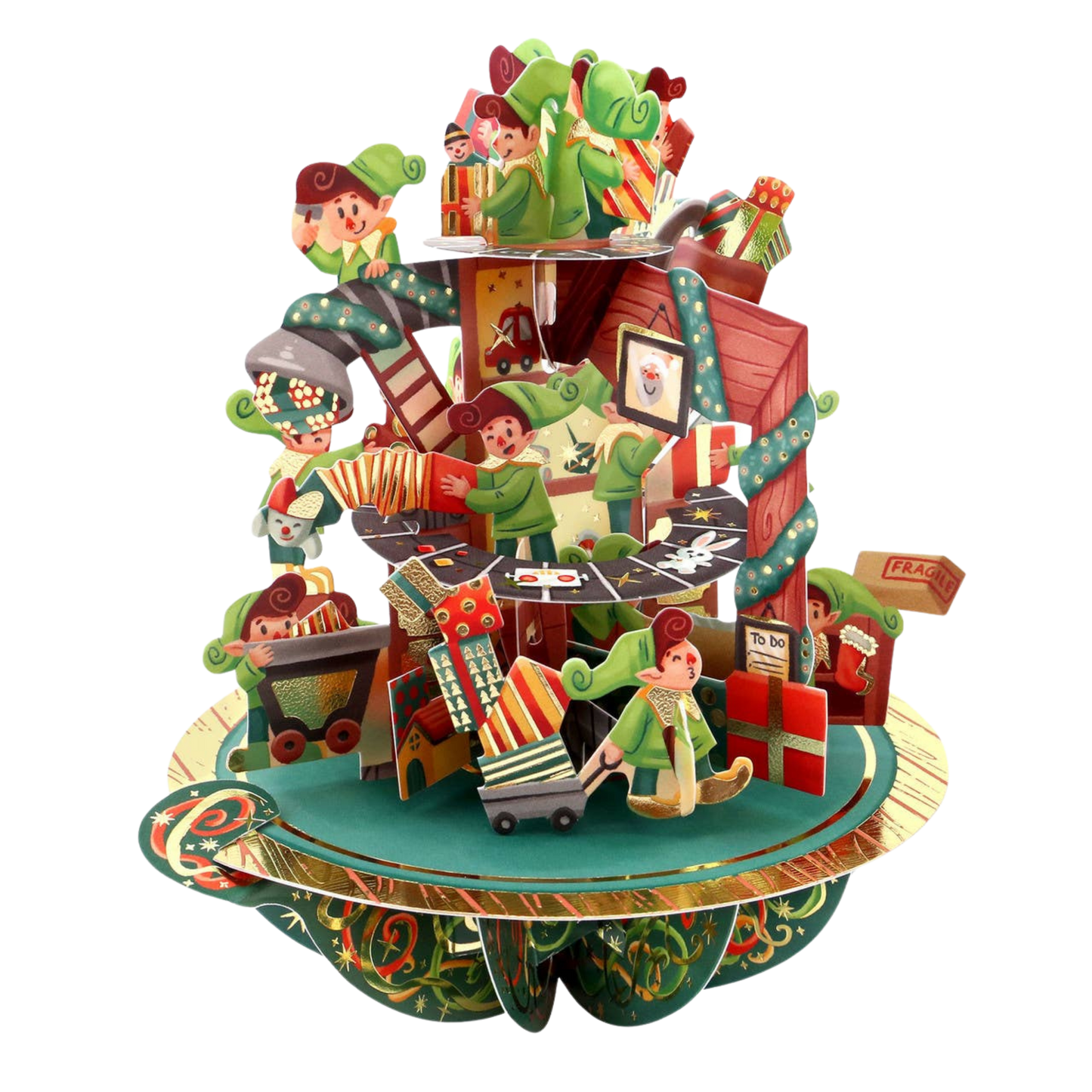 Pirouettes Card - Santa's Workshop