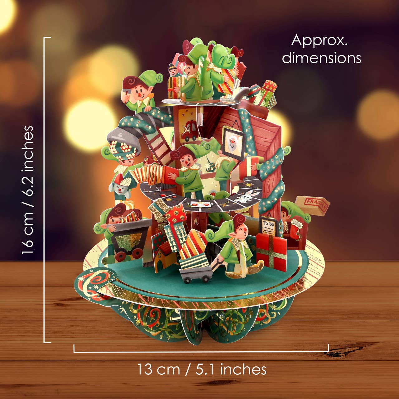 Pirouettes Card - Santa's Workshop