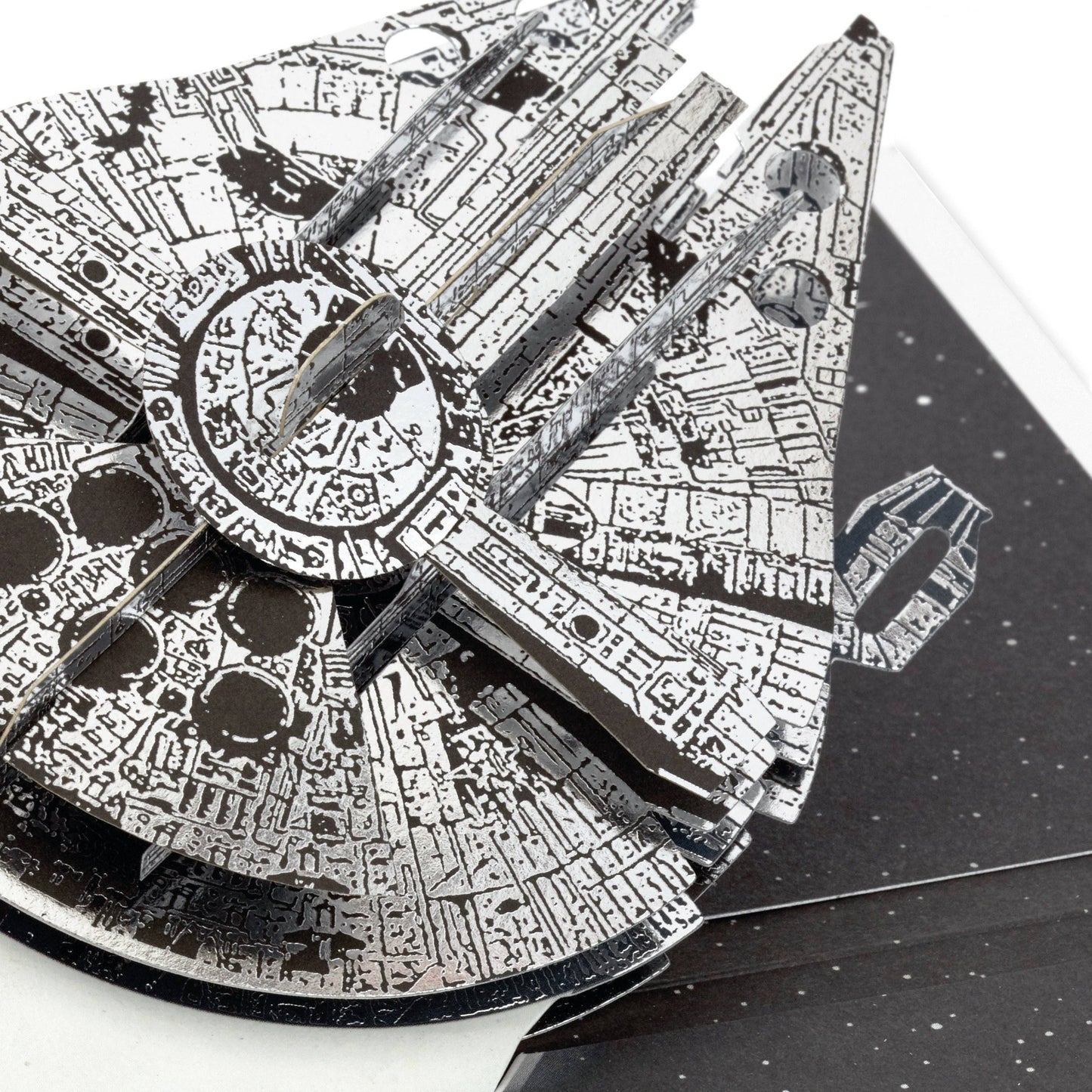 Any Occasion Greeting Card - 3D Pop-Up Star Wars™ Millennium Falcon Design