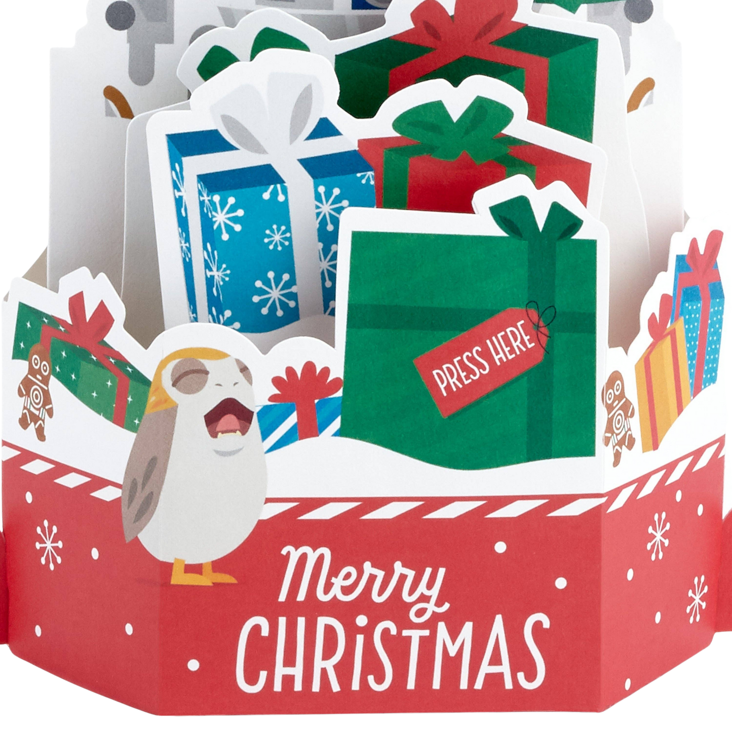 Musical & Light Up Christmas Card 3D Pop Up Star Wars™ R2-D2