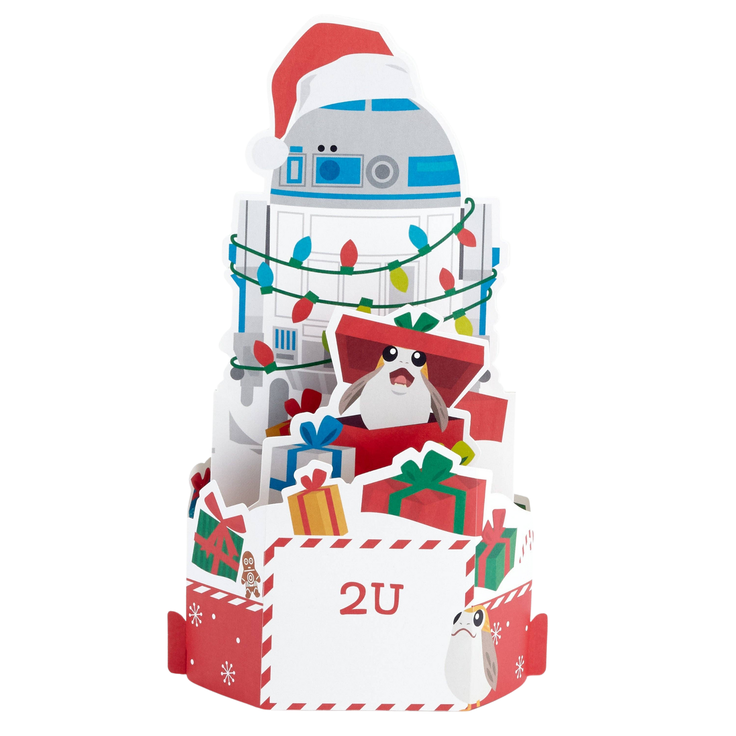 Musical & Light Up Christmas Card 3D Pop Up Star Wars™ R2-D2