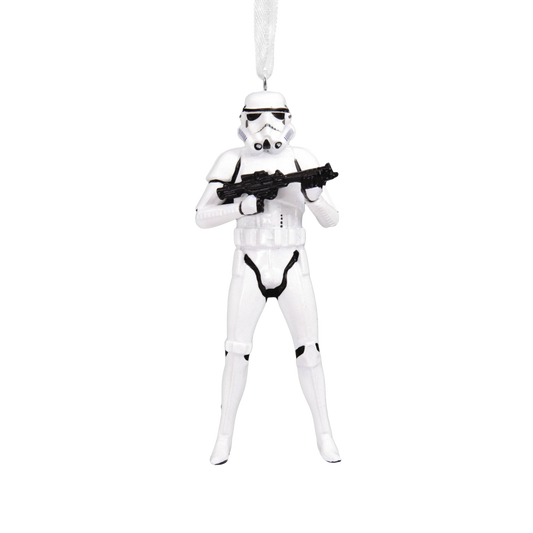 Stormtrooper figure from Star Wars hanging Christmas ornament