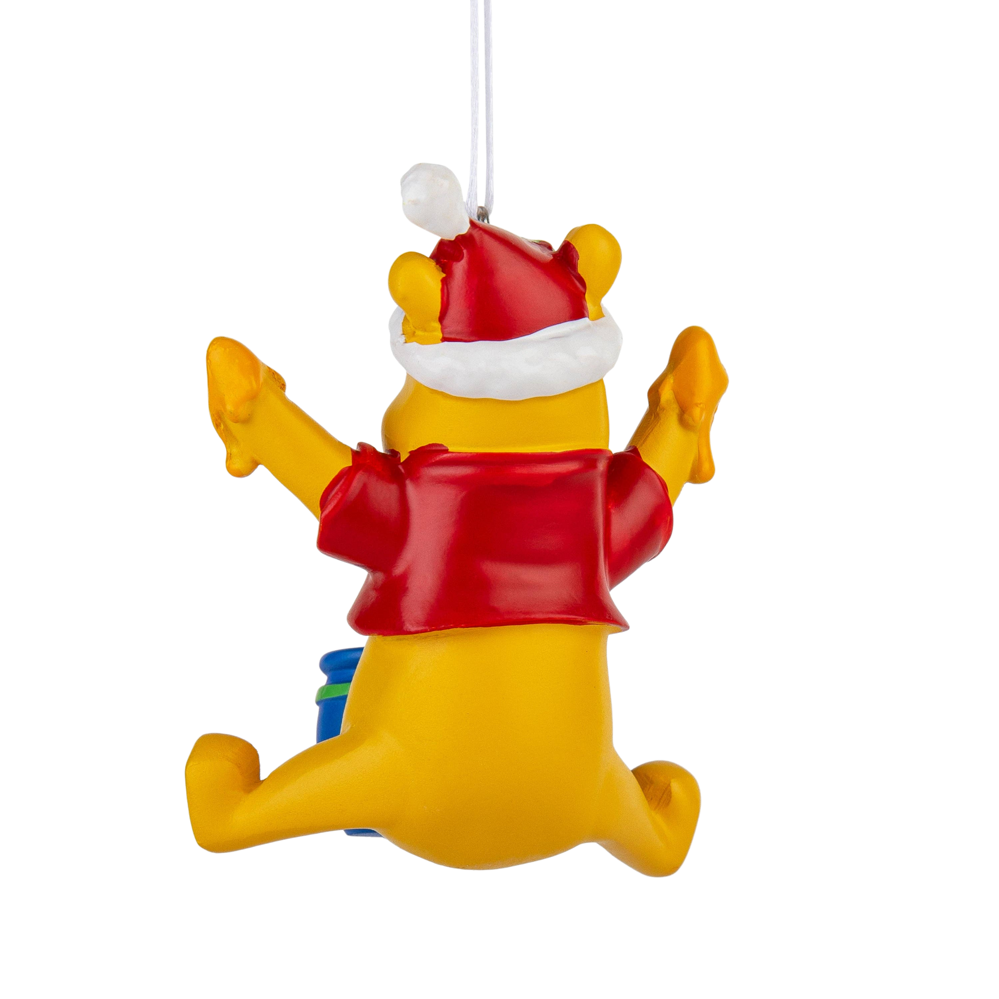 Winnie the Pooh Christmas ornament view from behind