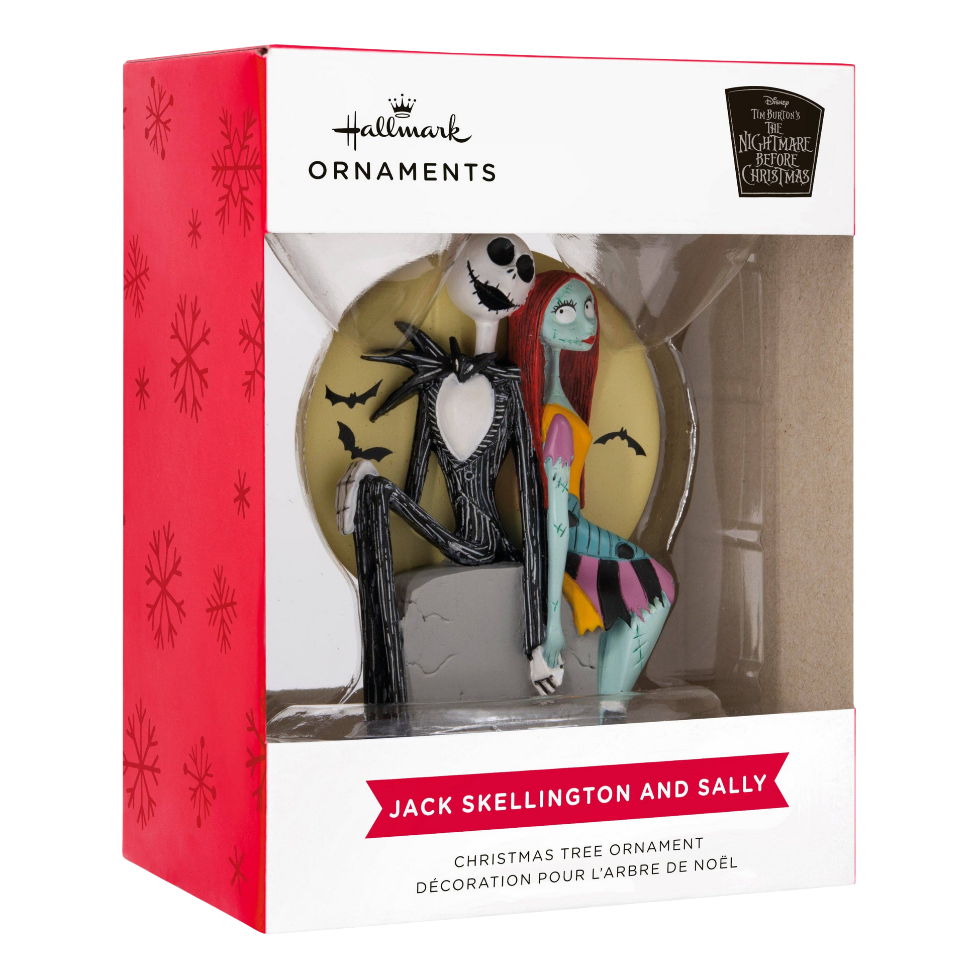 Hallmark Jack Skellington and Sally Christmas ornament packaging