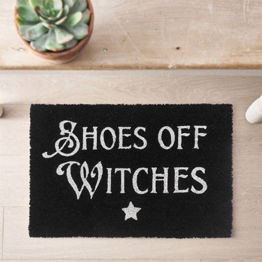 Shoes Off Witches Doormat